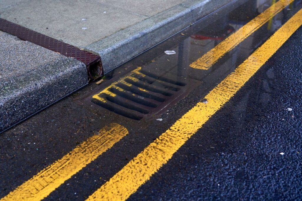  waterlogged-on-a-blocked-drainage-on-street-after-rain