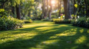 Beautifully landscaped garden