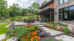 Beautiful landscaped residential area