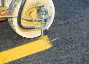 parking lot yellow marking