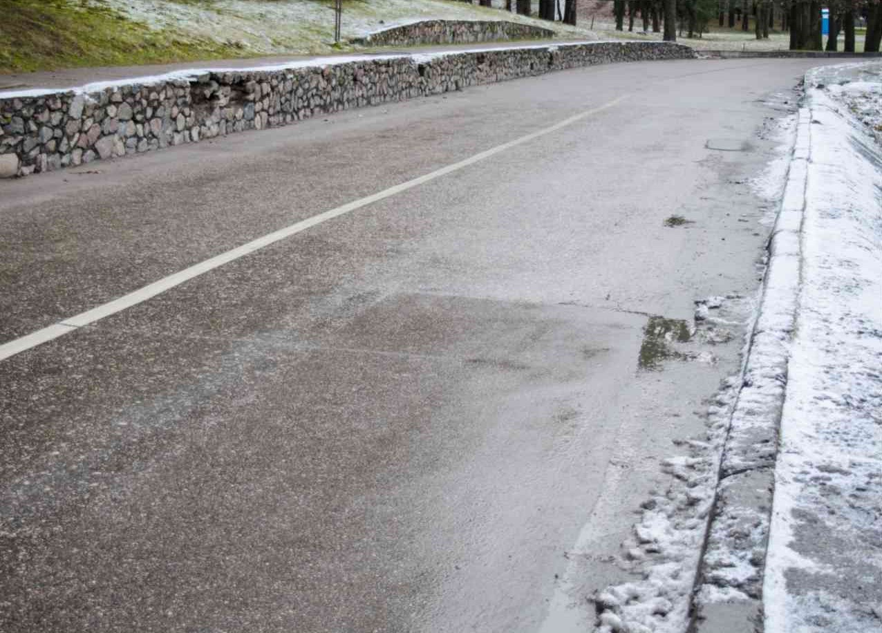 Wet Asphalt road