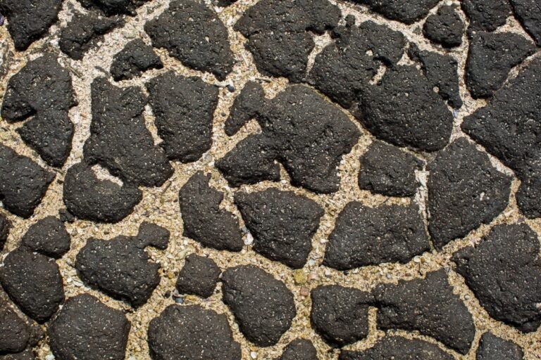 alligator cracked asphalt