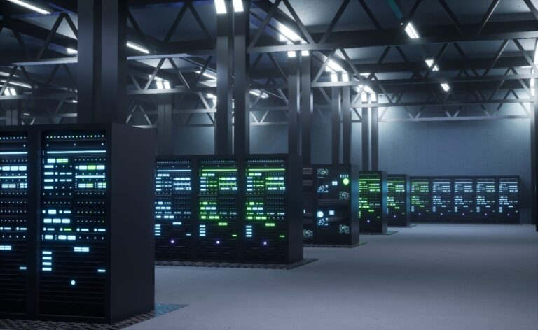 picture of data centre with servers