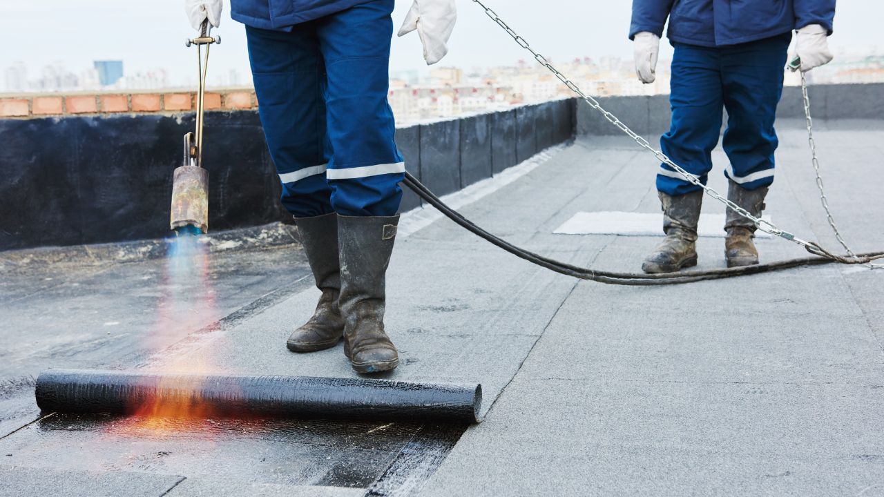 commercial flat roof
