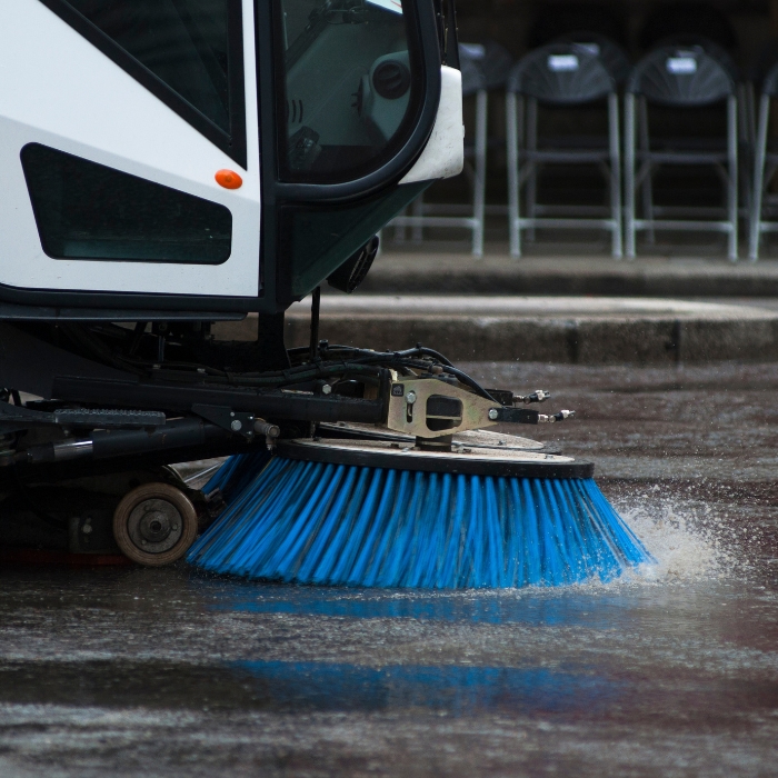 parking lot sweeping