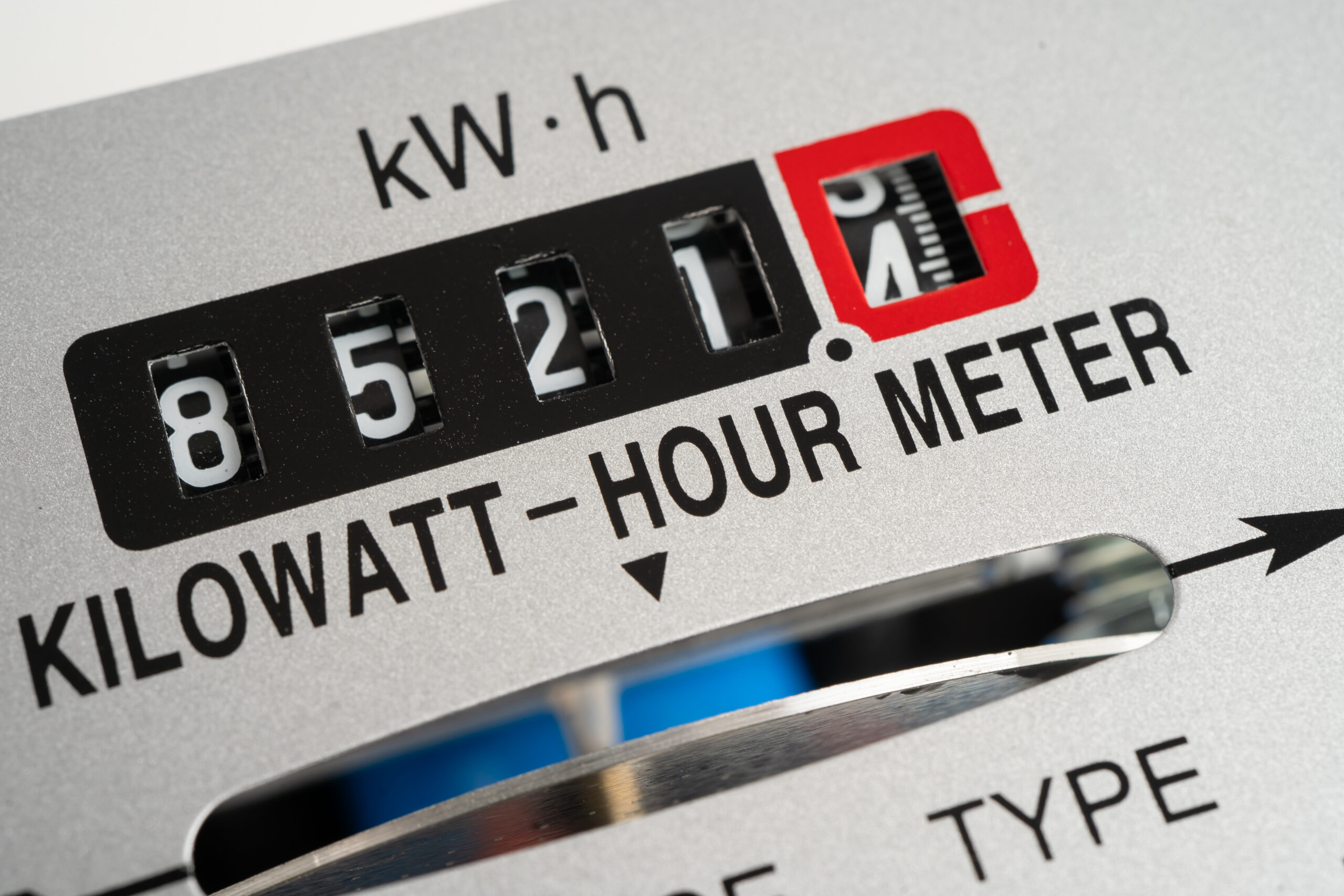 Electric measuring power meter for energy efficient cost at home and office.